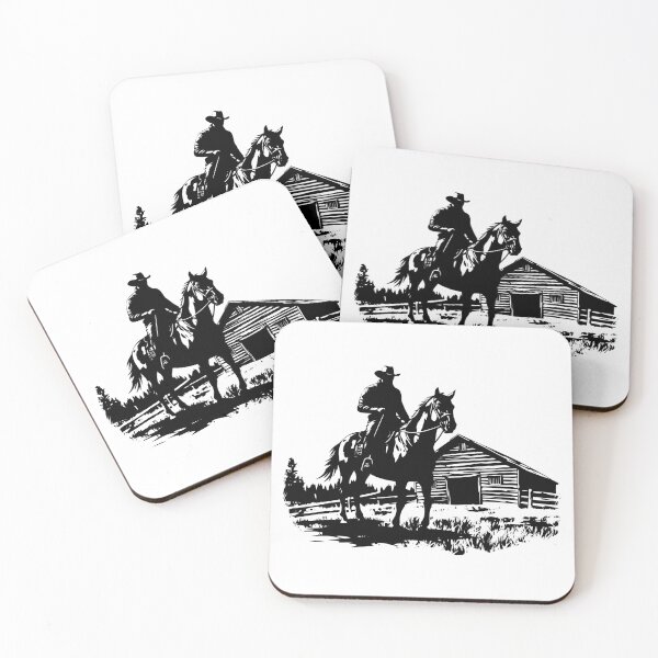 Item preview, Rustic Barn Cowboy Wild West Farm Ranch Ranger Country designed and sold by inkoutninja.