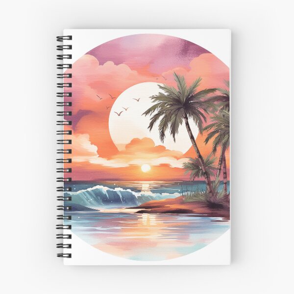 Item preview, Tropical Sunset Palm Trees Scene Nature designed and sold by Tammy Marie Russell.