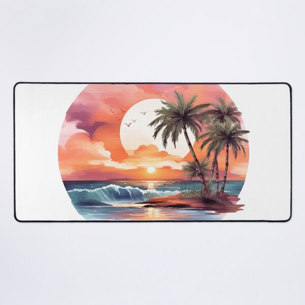 Item preview, Tropical Sunset Palm Trees Scene Nature designed and sold by Tammy Marie Russell.