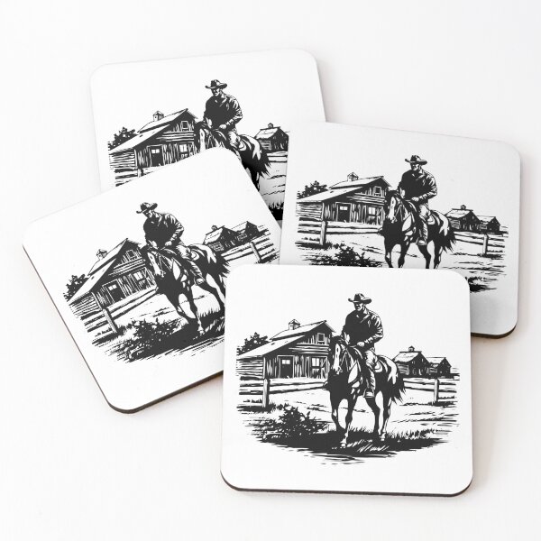 Item preview, Rustic Barn Cowboy Wild West Farm Ranch Ranger Country designed and sold by inkoutninja.
