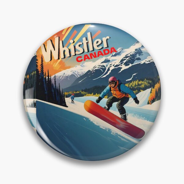 Item preview, Wall  Art Canada | Whistler Travel Vintage Poster designed and sold by kestrada2906.