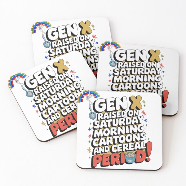 Item preview, Gen X raised on cartoons and cereal PERIOD designed and sold by Eyeba11.