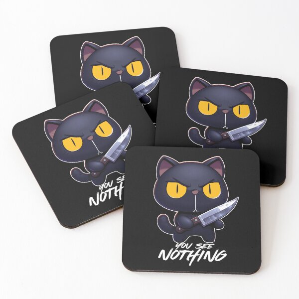 Item preview, You See Nothing - Cute Black With A Knife designed and sold by The magic  Yellow bus.