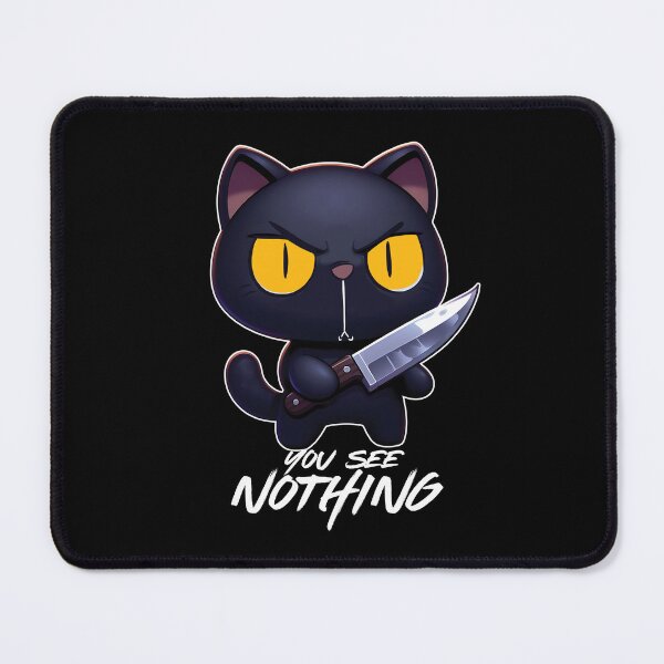Item preview, You See Nothing - Cute Black With A Knife designed and sold by The magic Yellow bus.