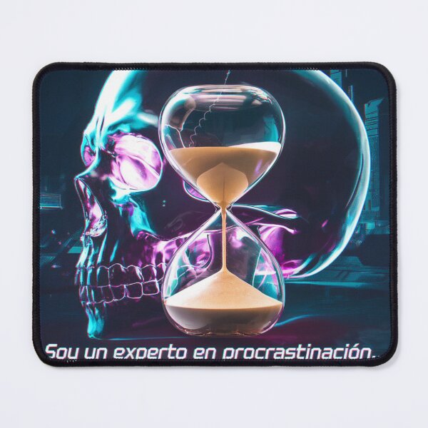 Aperçu de l'œuvre Procrastination futuriste : je commence demain ! créée et vendue par ArtemisDesignAI.