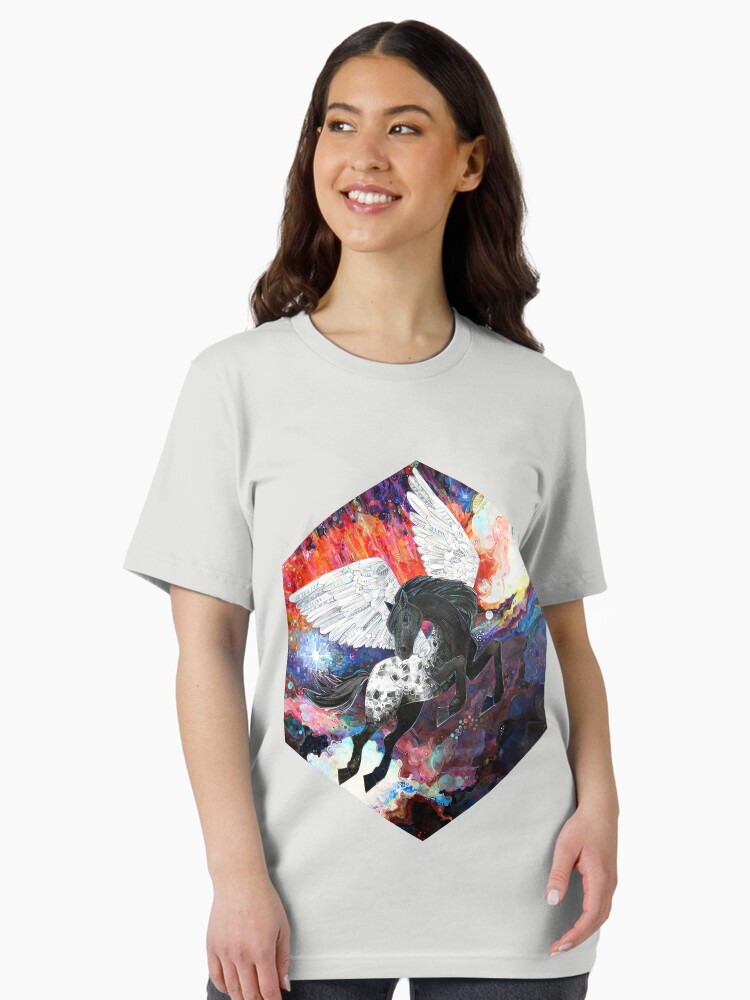 Thumbnail 2 of 7, Essential T-Shirt, Pegasus in Space designed and sold by gwennpaints.