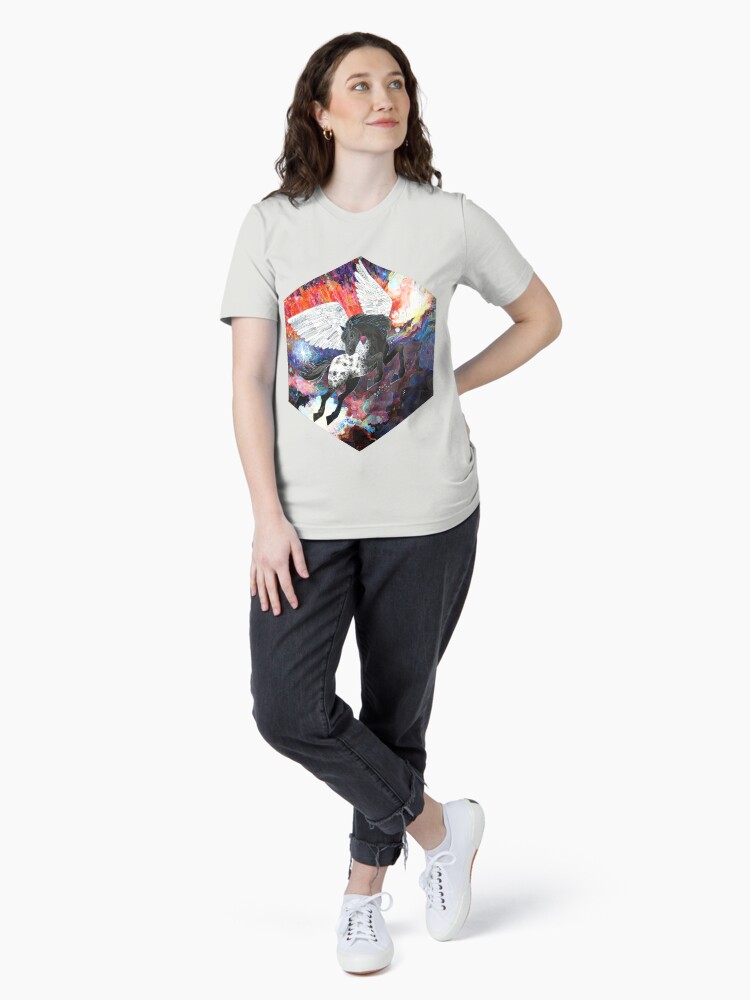 Thumbnail 4 of 7, Essential T-Shirt, Pegasus in Space designed and sold by gwennpaints.