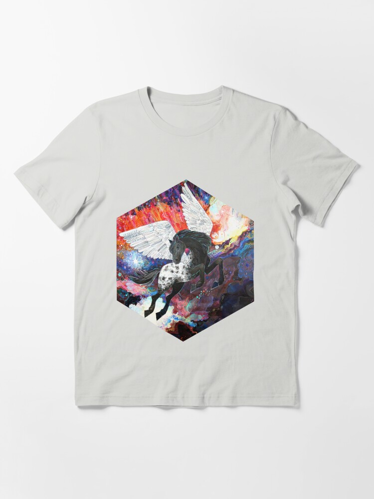 Thumbnail 3 of 7, Essential T-Shirt, Pegasus in Space designed and sold by gwennpaints.
