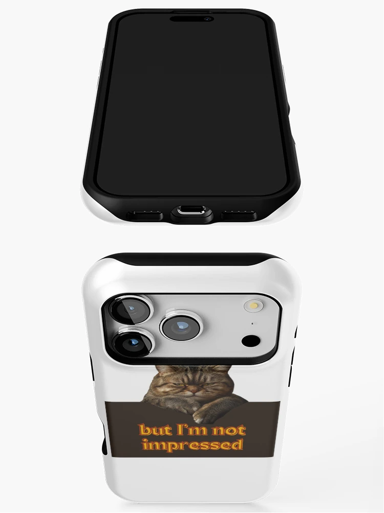 Thumbnail 3 of 4, iPhone Case, Not Impressed designed and sold by Cat Babe.