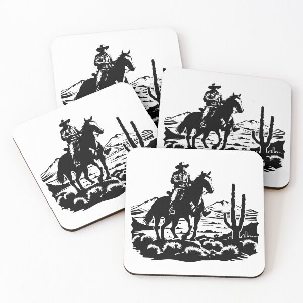 Item preview, Cowboy Wild West Mojave Desert Monument Valley Cactus  designed and sold by inkoutninja.