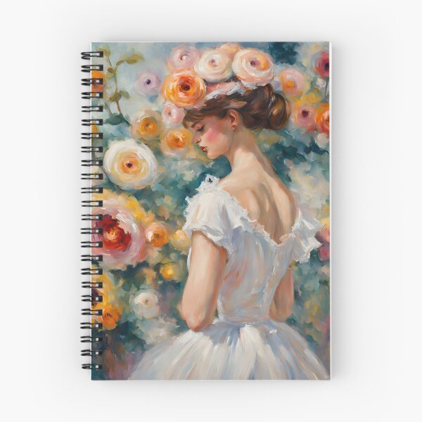 Item preview, Woman with Floral Headpiece in Dreamy Garden designed and sold by RetroPop23.