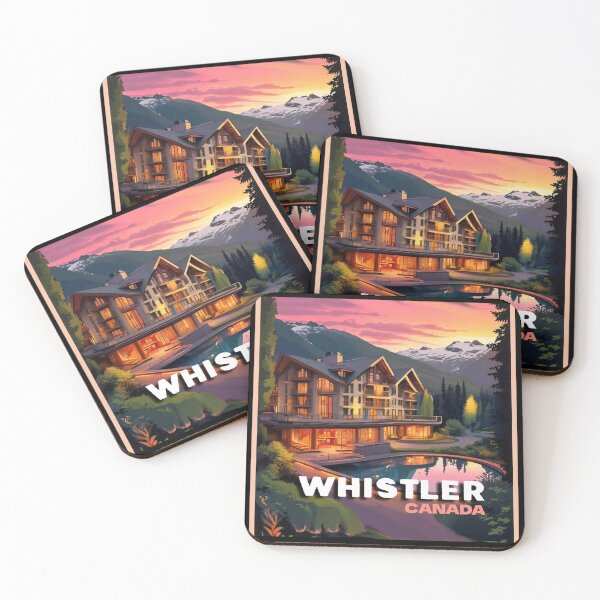 Item preview, Wall  Art Canada | Whistler Travel Vintage Poster designed and sold by kestrada2906.