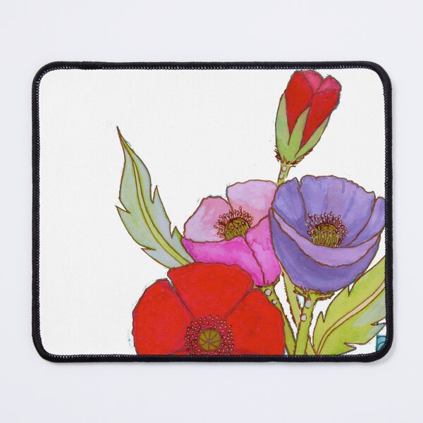 Item preview, Bright Poppies V3 designed and sold by Violet Treefrog.