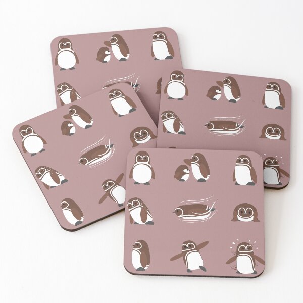 Item preview, Galapagos Penguin Cute Characters Dancing designed and sold by SUPERHERON.
