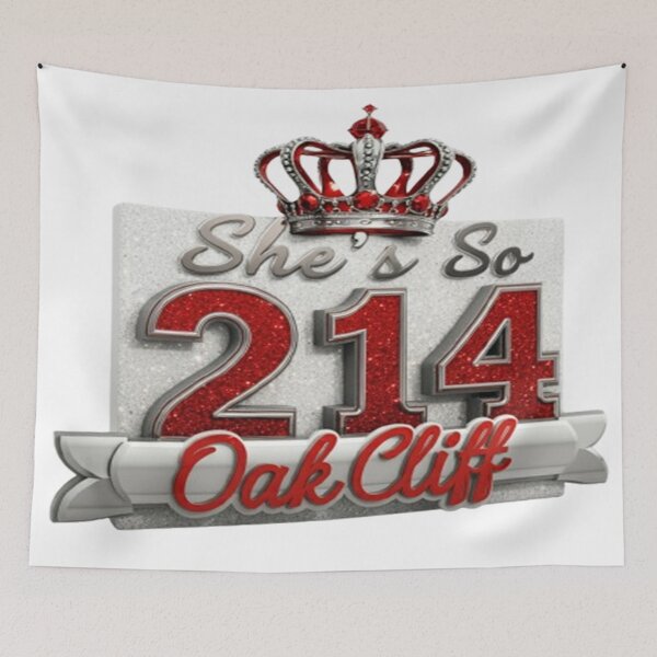 Item preview, She's So Oak Cliff | Red Crushed Diamonds designed and sold by Dezign Kingz.