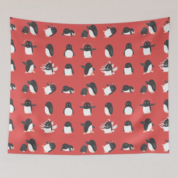 Item preview, Adelie Penguin Cute Characters Dancing designed and sold by SUPERHERON.