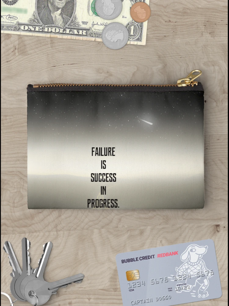 Thumbnail 3 of 4, Zipper Pouch, Success In Progress designed and sold by Emilyromrell.