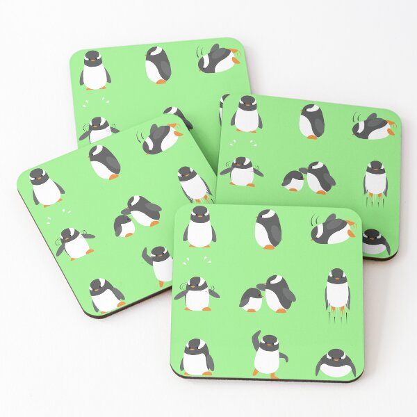 Item preview, Gentoo Penguin Cute Characters Dancing designed and sold by SUPERHERON.