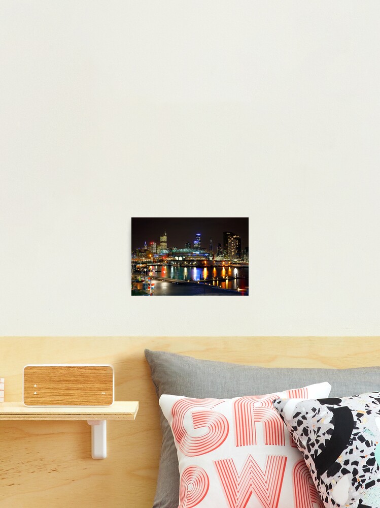 Thumbnail 2 of 3, Photographic Print, Docklands By Night, Melbourne, Australia designed and sold by Chockstone.