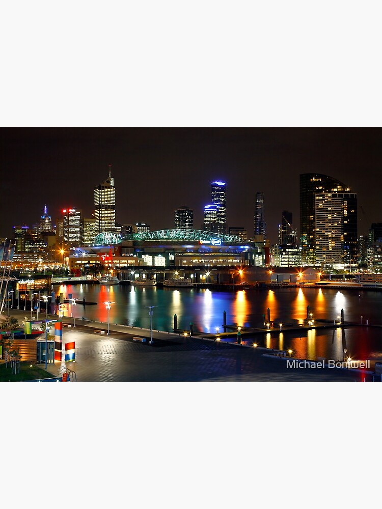 Thumbnail 7 of 7, Framed Art Print, Docklands By Night, Melbourne, Australia designed and sold by Chockstone.