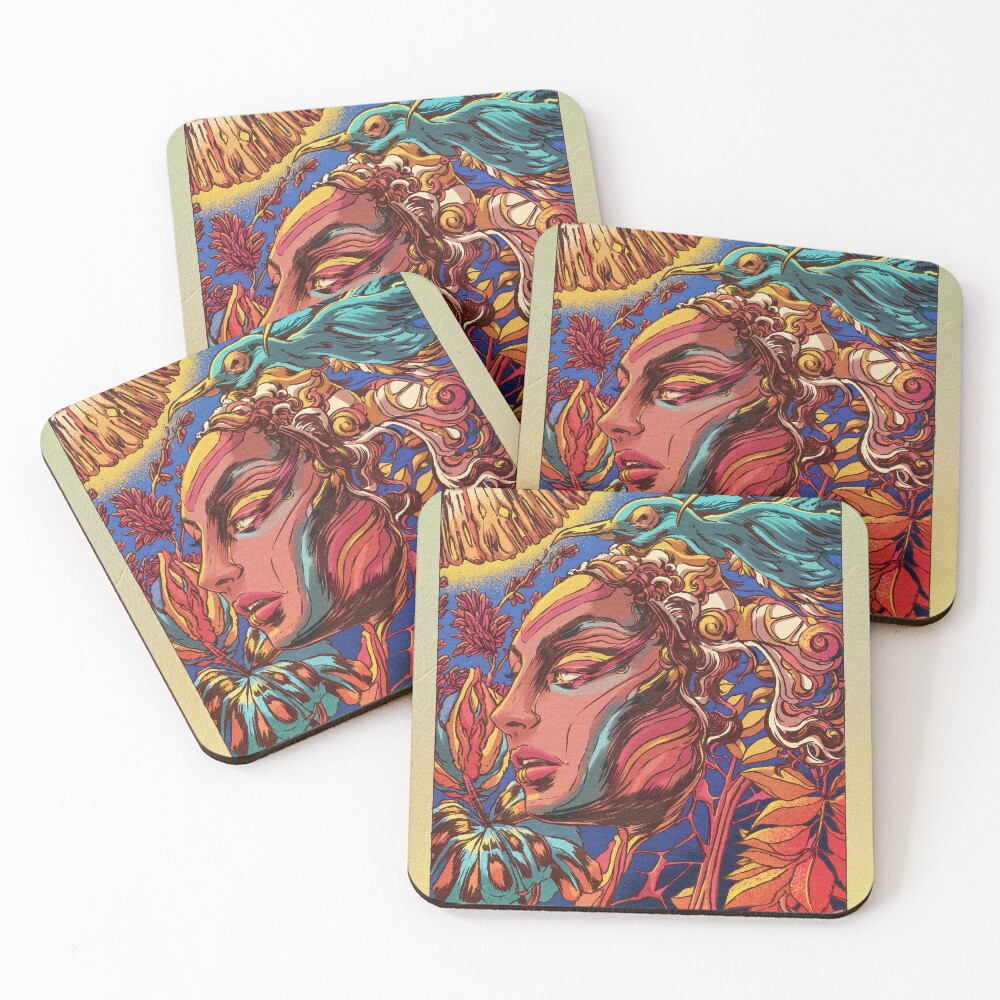 Item preview, Coasters (Set of 4) designed and sold by ROHANBHATIAART.