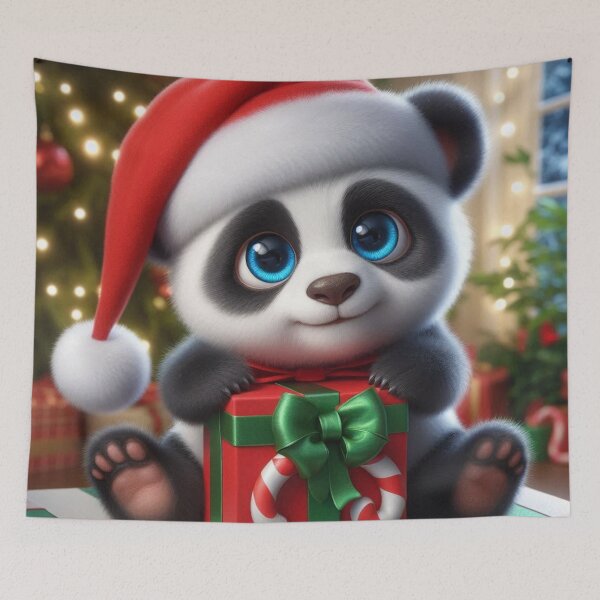 Item preview, Christmas Panda 1 designed and sold by PANDALOVEART.