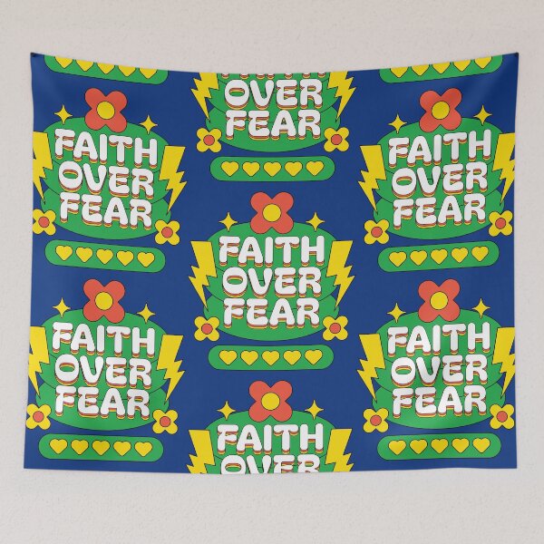 Item preview, Faith Over Fear - Christian Quotes Bible Verse Jesus Christ designed and sold by Millusti.