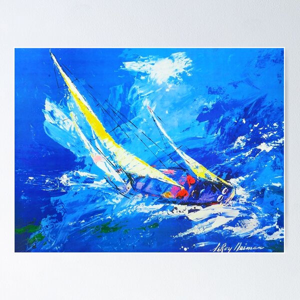 Artikel-Vorschau von Segeln von Leroy Neiman (1921-2012), designt und verkauft von Mikhaël van Aken.