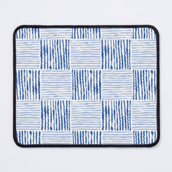 Item preview, Coastal blue organic checker board designed and sold by FrancesPoff.