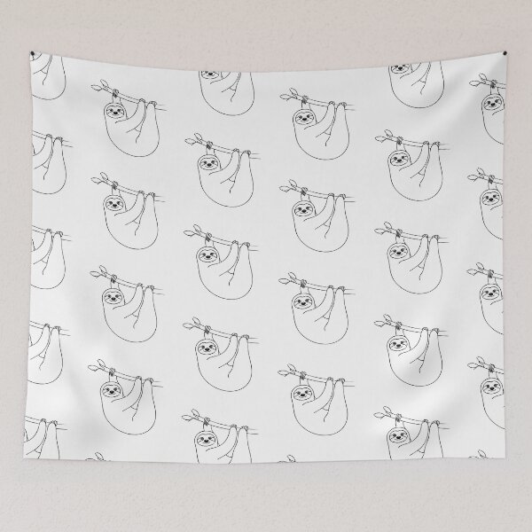 Item preview, Sloth Line Art Design designed and sold by LulaLinhDesigns.