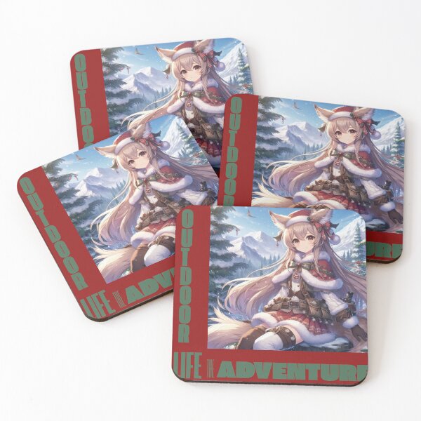 Item preview, Anime Cute Girlfriend Adventure Christmas Theme (silvergoldvisionary)   designed and sold by SGVisionary.