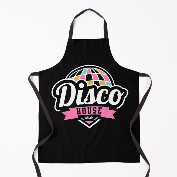 Aperçu de l'œuvre DISCO HOUSE - Bannière avec logo Discoball (blanc/rose) créée et vendue par Discothreadz.
