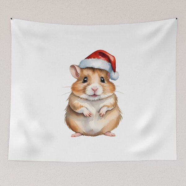 Item preview, Hamster Santahat designed and sold by HOMETOWN86.