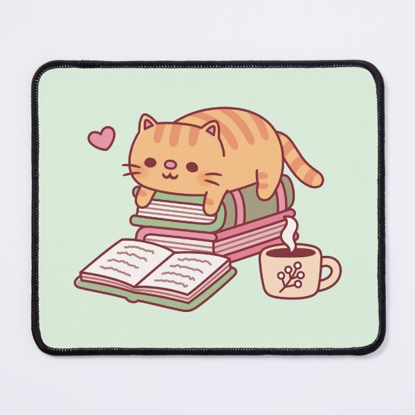 Item preview, Cute Ginger Cat Reading A Book designed and sold by rustydoodle.