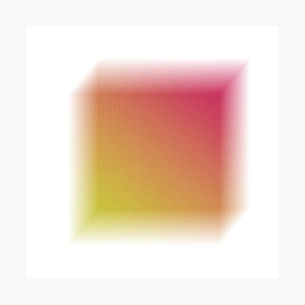 Item preview, Pink & yellow Abstract Art blur square designed and sold by Wowliful.