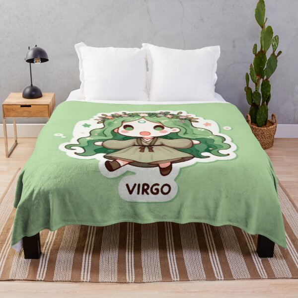 Item preview, Kawaii Cute The Maiden Cartoon Virgo Zodiac designed and sold by FaydeFlora.