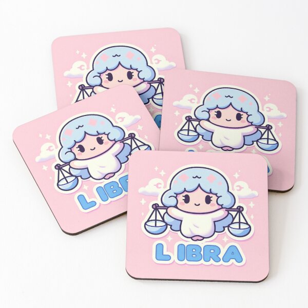 Item preview, Kawaii Cute The Scales Cartoon Libra Zodiac designed and sold by FaydeFlora.