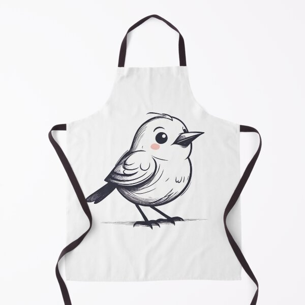 Item preview, Cute little bird drawing with pink cheeks designed and sold by Naturitude.
