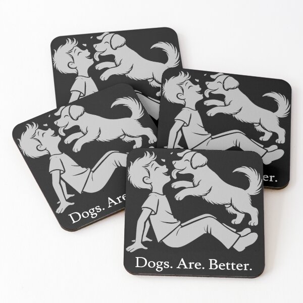 Aperçu de l'œuvre Les chiens sont meilleurs créée et vendue par jaffeworld.
