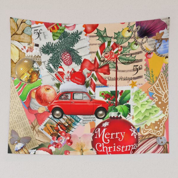 Item preview, Collage Christmas retro grinch elf designed and sold by NadiTrends.