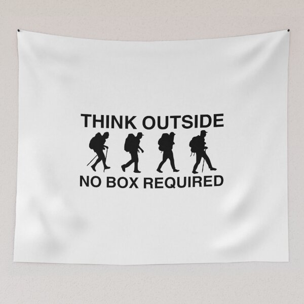 Item preview, Funny Camping Think Outside, No Box Required designed and sold by Luckyart5.