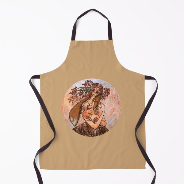 Item preview, Autumn lady, personification of autumn, autumn as a girl, autumn colors, designed and sold by Dormitria.