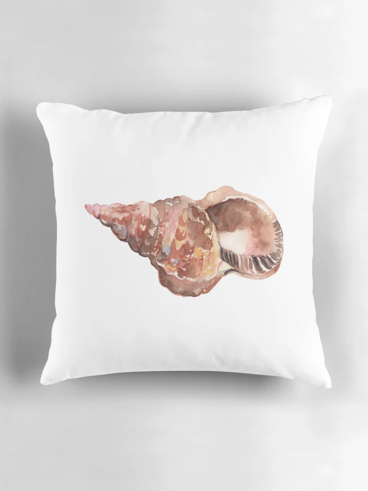 Thumbnail 3 of 4, Pillow, Seashell Sticker designed and sold by AquarelDesigns.