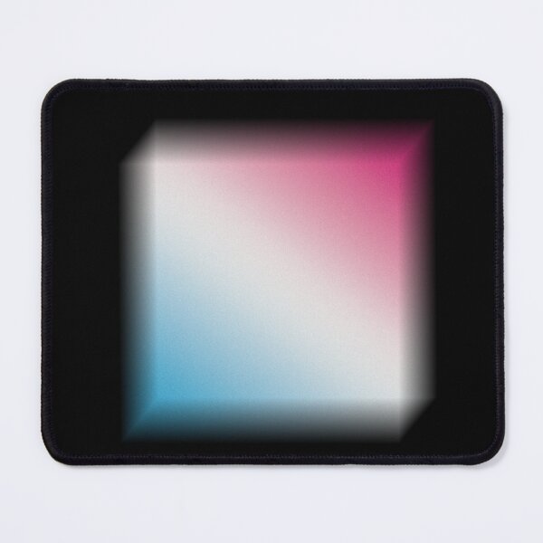 Item preview, Pink & White & Blue Abstract Art blur square designed and sold by Wowliful.
