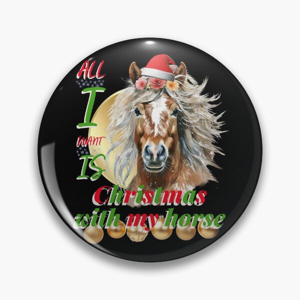 Artikelvorschau, Alles was ich will ist Weihnachten mit meinem Pferd - Festliches Design für Pferdeliebhaber entworfen und verkauft von Ladyfyre.