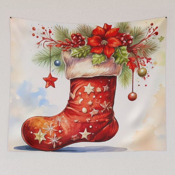 Item preview, Cozy Christmas Love: Festive Heartwarming Sock for the Holidays designed and sold by CharlieMakes.