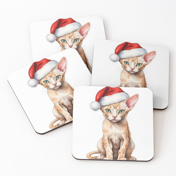 Item preview, Devon Rex Santa Hat designed and sold by HOMETOWN86.