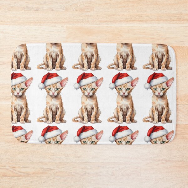 Item preview, Devon Rex Santa Hat designed and sold by HOMETOWN86.