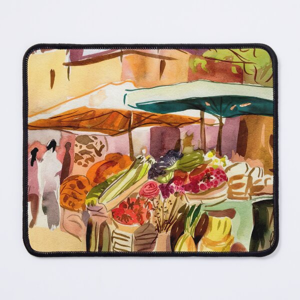 Item preview, Watercolor Farmers Market Painting designed and sold by Tamas Das.