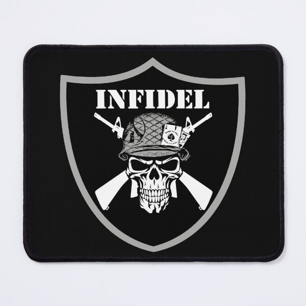 Item preview, Armed Infidel; Skull designed and sold by StickerApe.